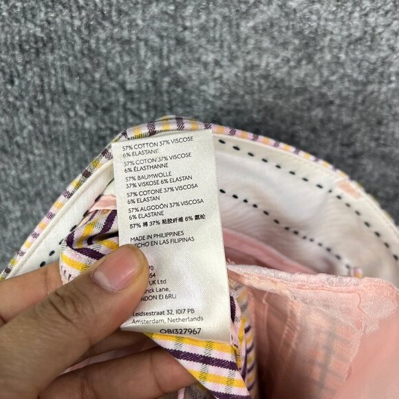 Anthropologie Maeve Pants Women's Size 10 Plaid Multicolor - Picture 8 of 9